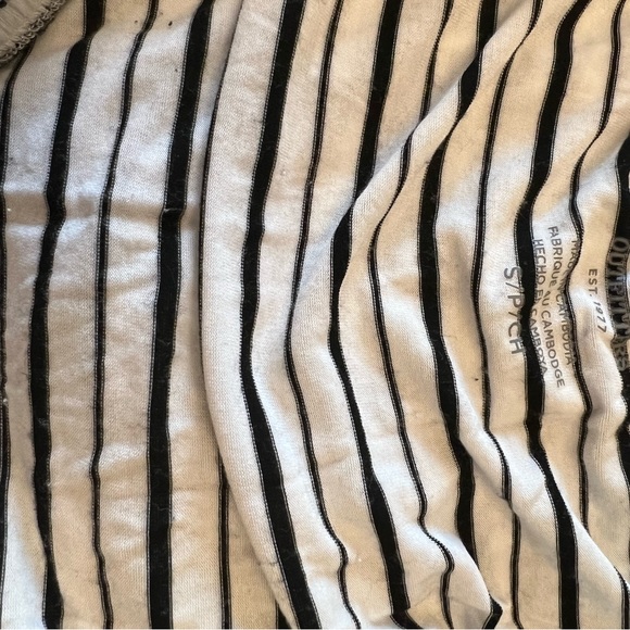American Eagle Outfitters Striped Off the Shoulder Shirt - Picture 7 of 8